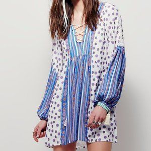 Free People Rain or Shine Mixed Media Dress XS